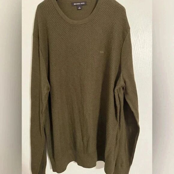 MK Mens Sweater | Size XL | Dark Olive Green - Picture 1 of 7